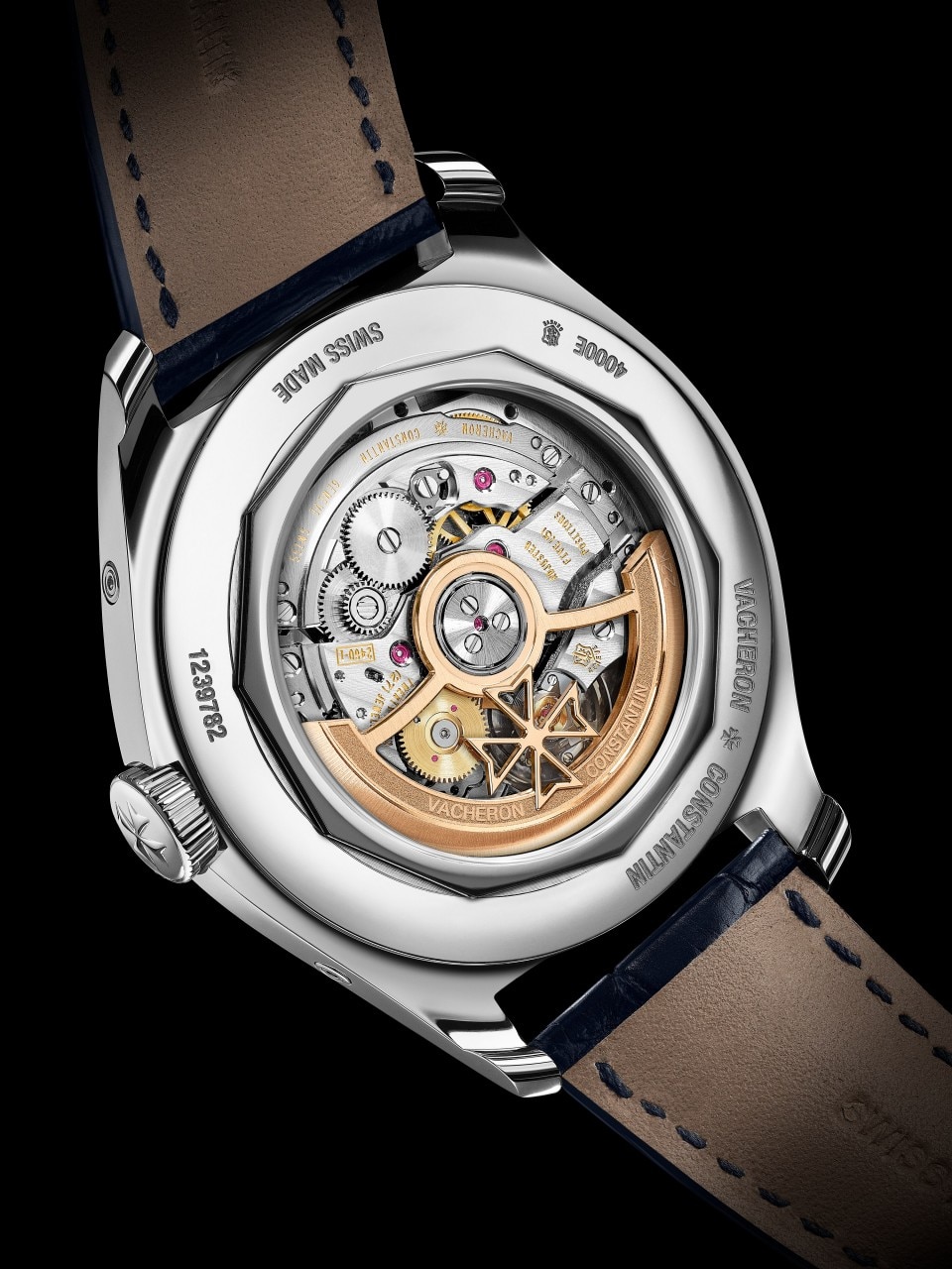 3/4 view - Image - Watch - Fiftysix complete calendar - 40 mm Steel with Alligator leather strap