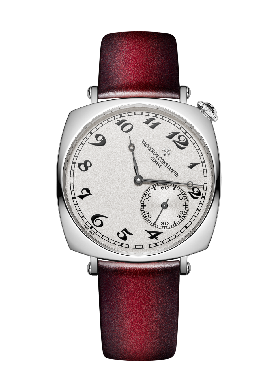 Front view - Packshot - Watch - Historiques American 1921 - 36.5 mm White Gold with Calfskin leather strap