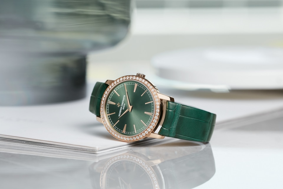  - 生活风格作品照片 - 腕表 - Traditionnelle传袭系列手动上链 - 33毫米 粉红金 隽永 鳄鱼皮 表带