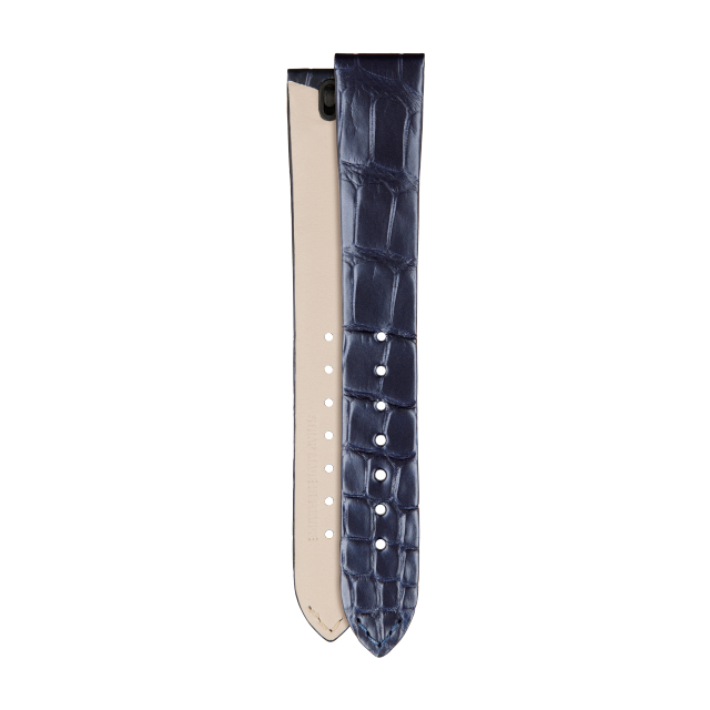 Midnight blue alligator strap for Vacheron Constantin watches - XF083138 Front & Back