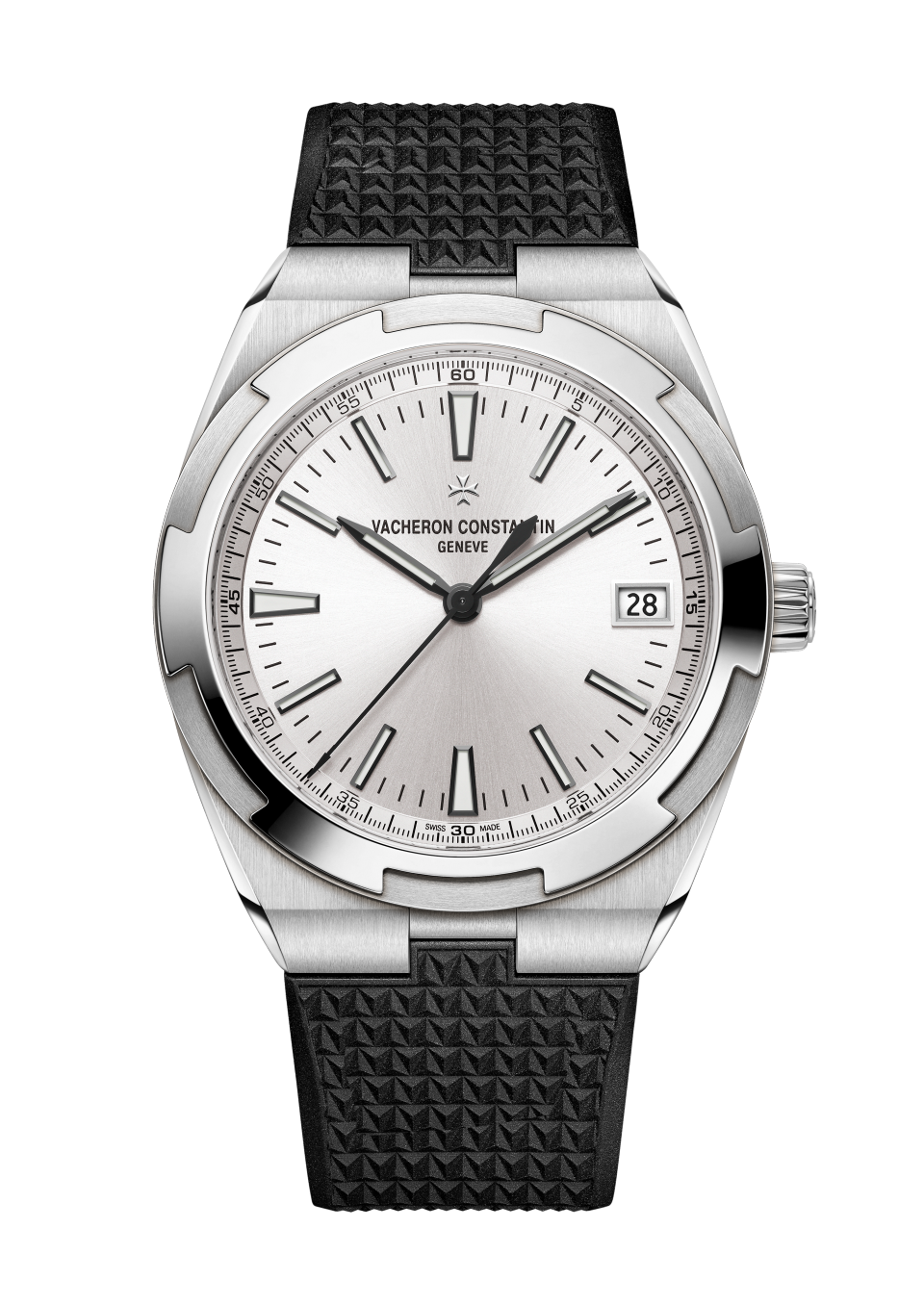 Alternative view - Image - Watch - Overseas self-winding - 41 mm Steel with Grained calfskin leather, Rubber straps