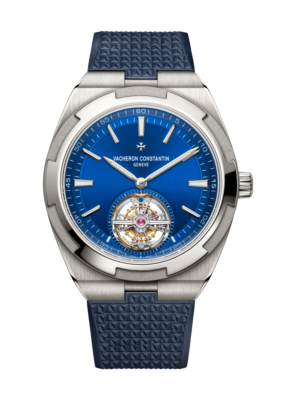 Alternative view - Image - Watch - Overseas tourbillon - 42.5 mm Titanium with Grained calfskin leather, Rubber straps