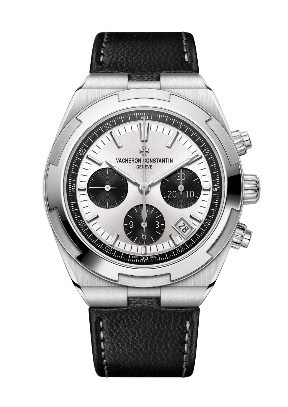Alternative view - Image - Watch - Overseas chronograph - 42.5 mm Steel with Grained calfskin leather, Rubber straps