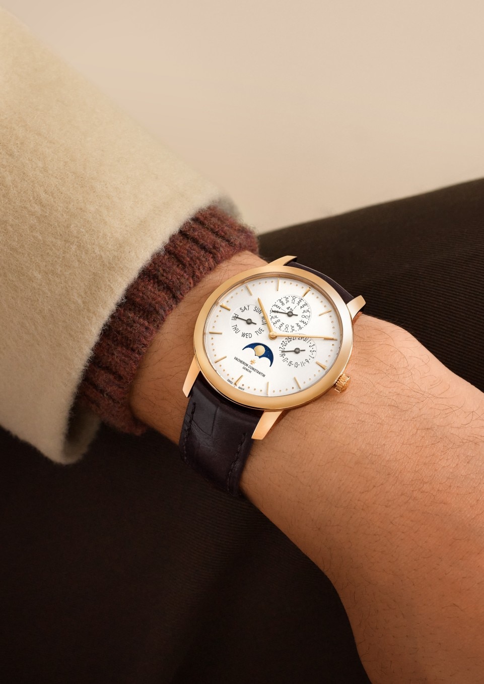 Patrimony perpetual calendar ultra-thin - 41 mm - Pink Gold