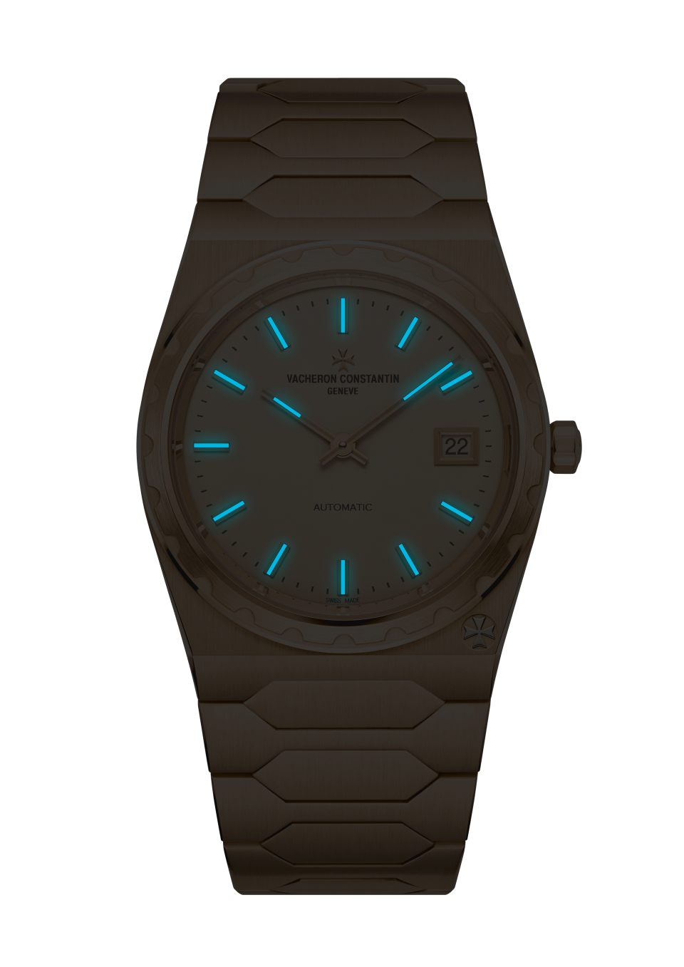 夜间视图 - 品牌形象 - 腕表 - Historiques历史名作系列“222”型号腕表 - 37毫米 黄金 隽永 黄金 表带