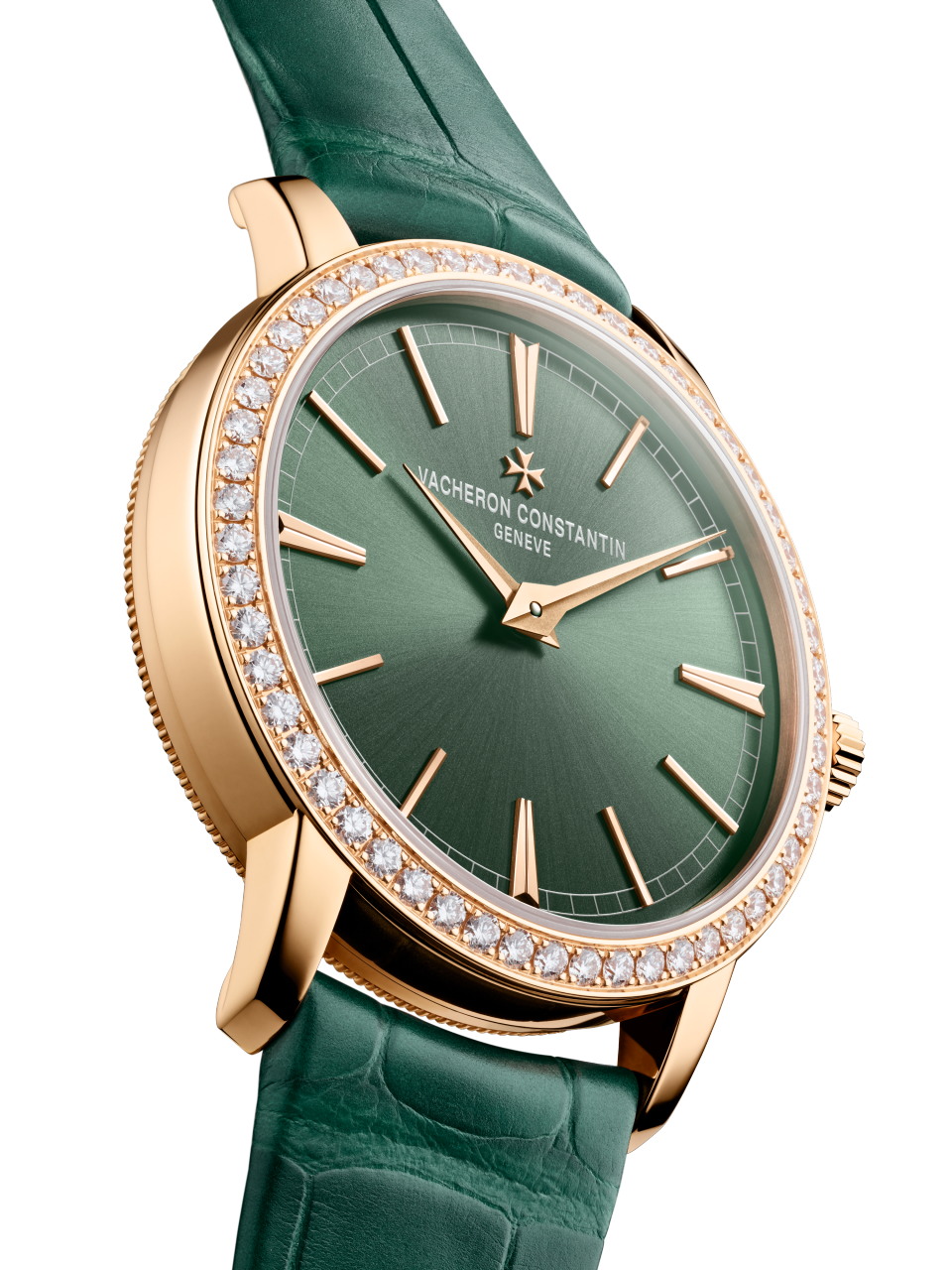 Other view - Packshot - Watch - Traditionnelle manual-winding - 33 mm Pink Gold with Alligator leather strap