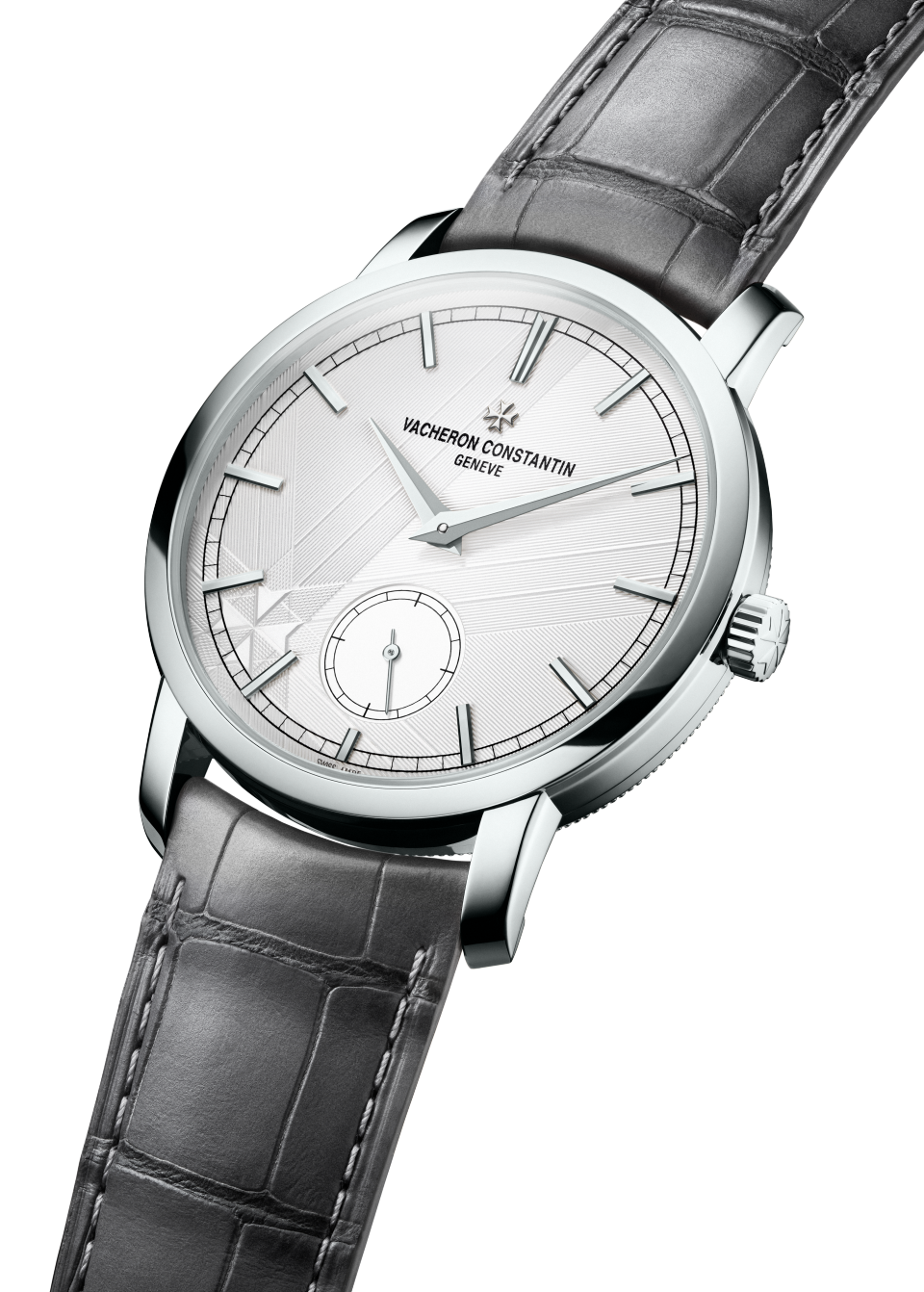 3/4视图 - 产品图片 - 腕表 - Traditionnelle传袭系列手动上链腕表 - 38毫米 铂金 隽永 鳄鱼皮 表带