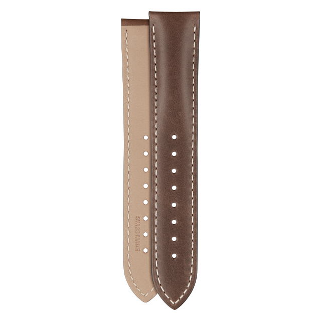 Brown Calf strap for Vacheron Constantin watches - XF082877 Front & Back