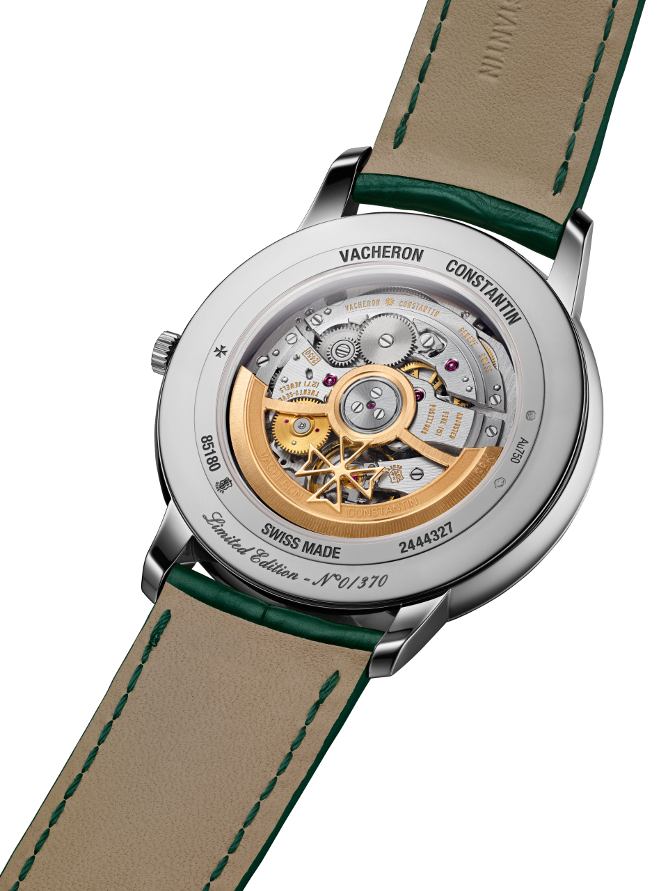 3/4 view - Image - Watch - Patrimony self-winding - 40 mm White Gold with Alligator leather strap