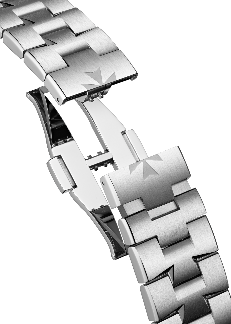 Other view - Packshot - Watch - Overseas moon phase retrograde date - 41 mm Steel with Grained calfskin leather, Rubber straps