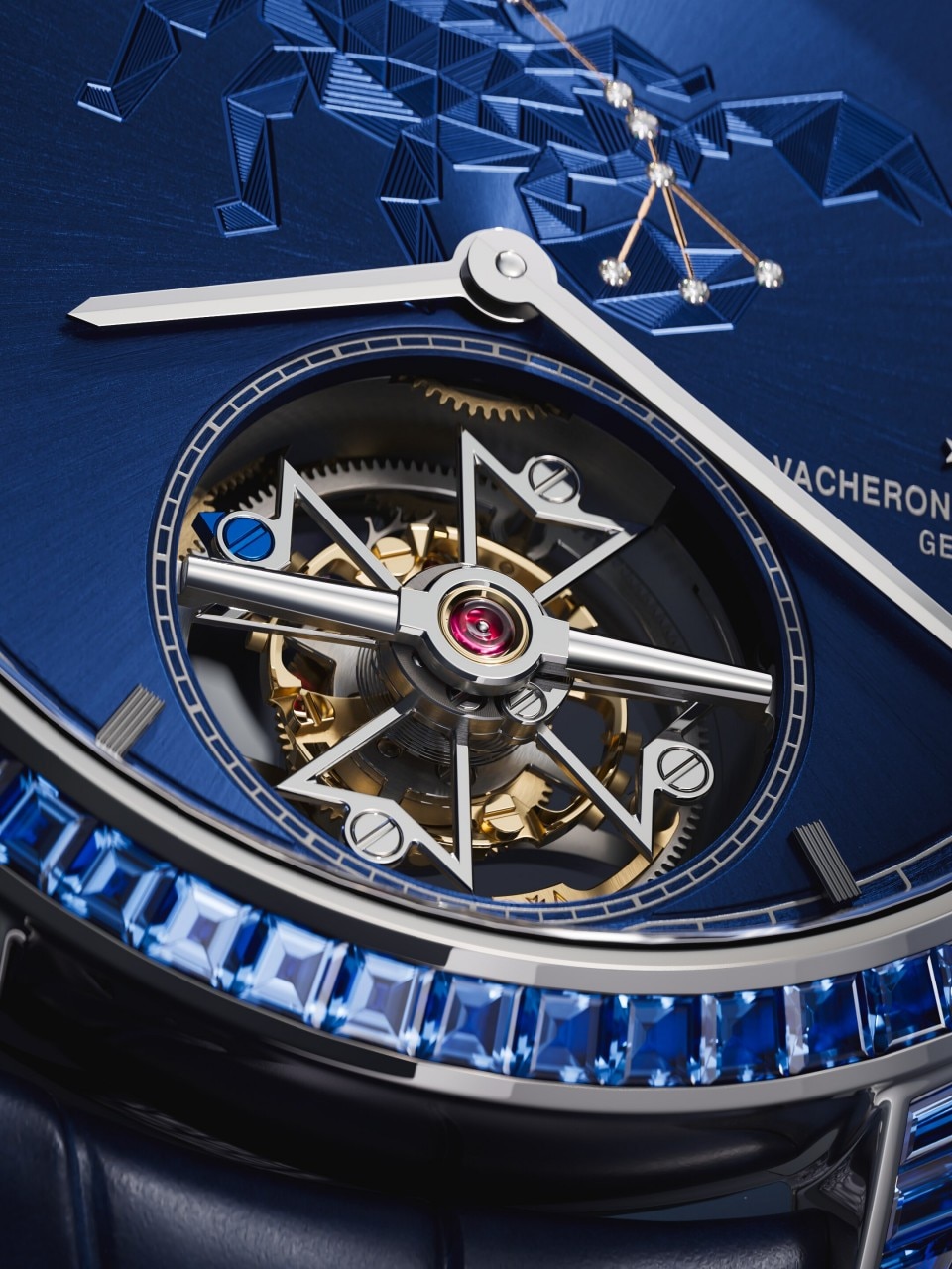 Alternative view - Lifestyle product photo - Watch - Métiers d'Art Tribute to The Celestial - Scorpio - 39 mm White Gold with Alligator leather strap