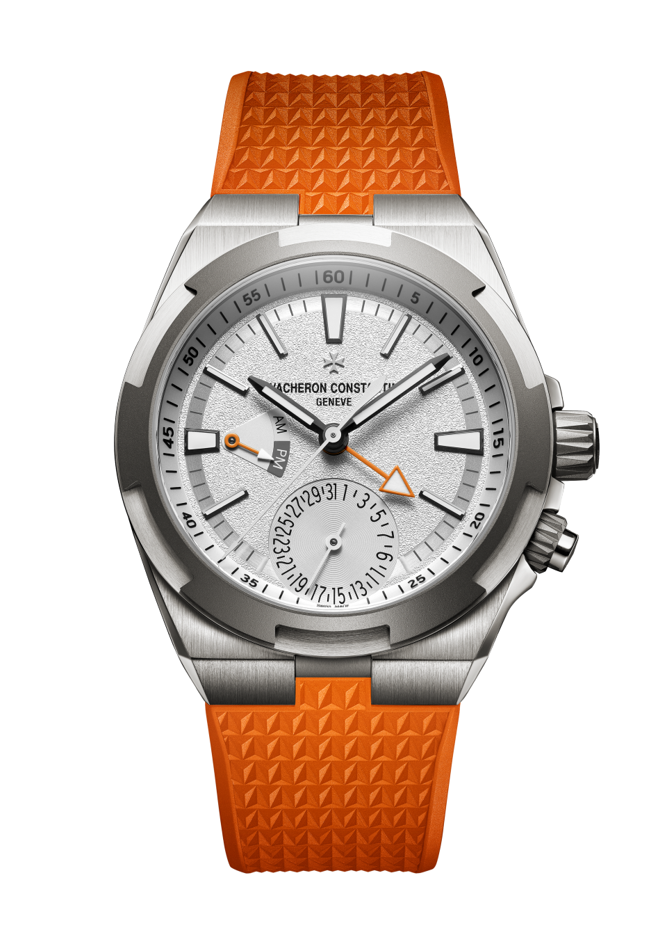 Other view - Packshot - Watch - Overseas dual time Cardinal Points - North - 41 mm Titanium with Rubber, Titanium straps