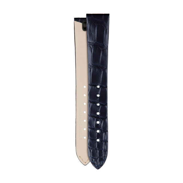 Midnight blue alligator strap for Vacheron Constantin watches - XF083057 Front & Back