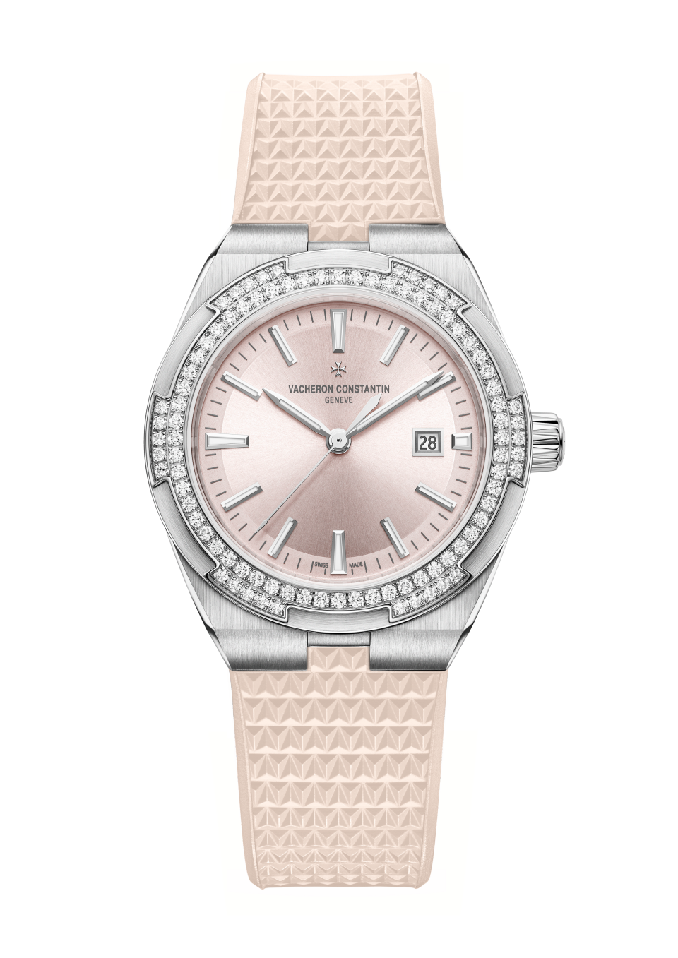 Alternative view - Image - Watch - Overseas self-winding - 35 mm Steel with Calfskin leather, Rubber straps