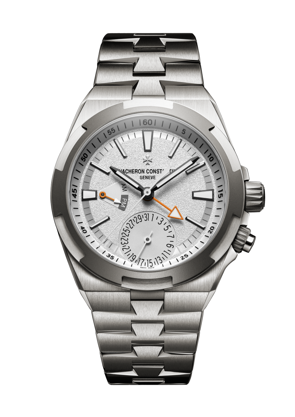 Other view - Packshot - Watch - Overseas dual time Cardinal Points - North - 41 mm Titanium with Rubber, Titanium straps