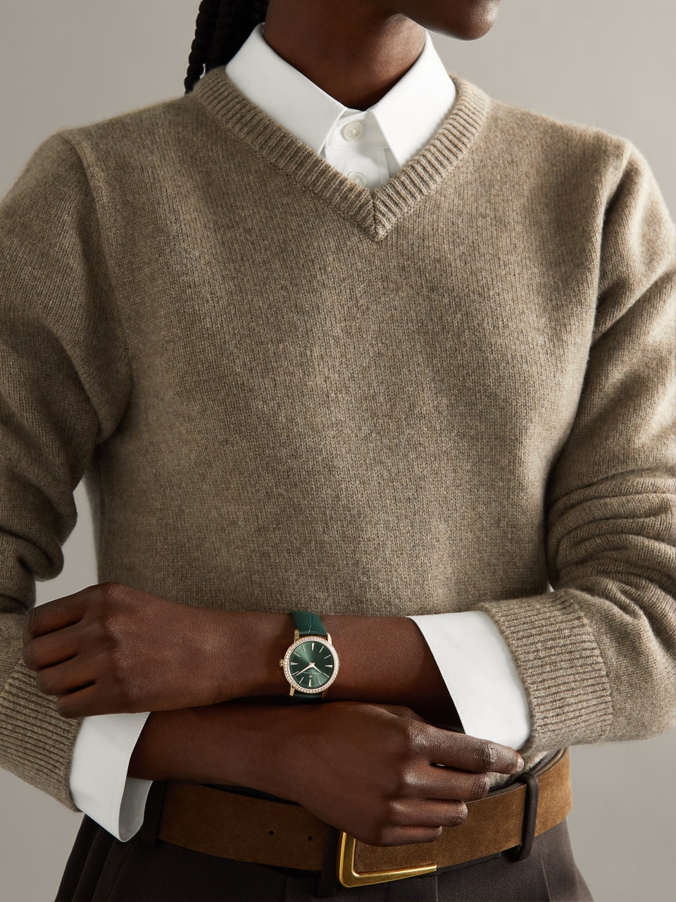  - 生活风格作品照片 - 腕表 - Traditionnelle传袭系列手动上链 - 33毫米 粉红金 隽永 鳄鱼皮 表带