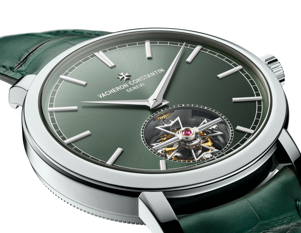 Other view - Packshot - Watch - Traditionnelle tourbillon - 41 mm Platinum with Alligator leather strap