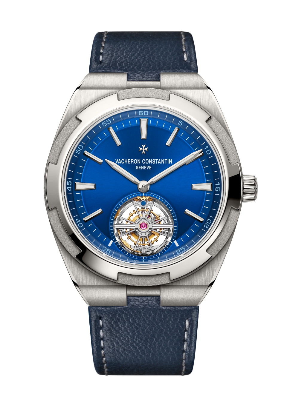 Alternative view - Image - Watch - Overseas tourbillon - 42.5 mm Titanium with Grained calfskin leather, Rubber straps