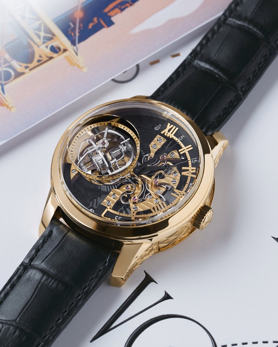 “装饰艺术”浑天仪式陀飞轮腕表 Armillary tourbillon - Tribute to art deco style