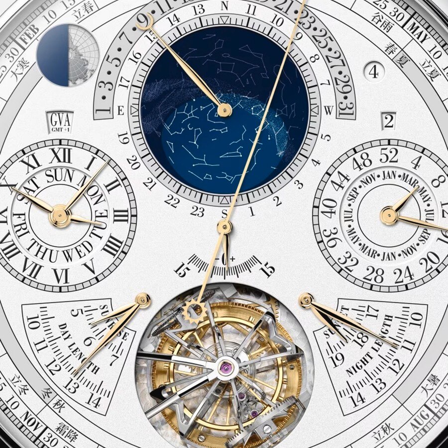 Vacheron Constantin watch that displays the time in several time zones