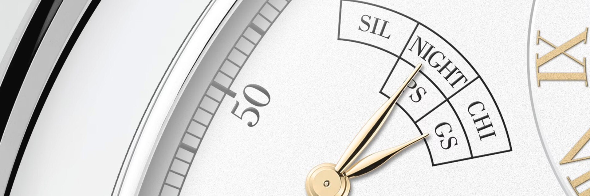 Close-up gauge with needle of a watch