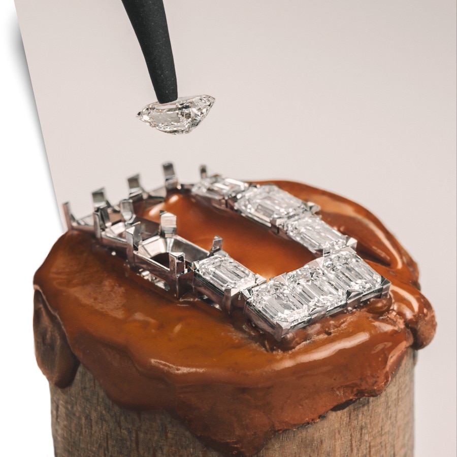Careful fitting of diamonds