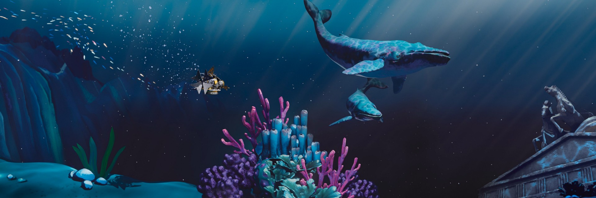 海底鱼类的动画