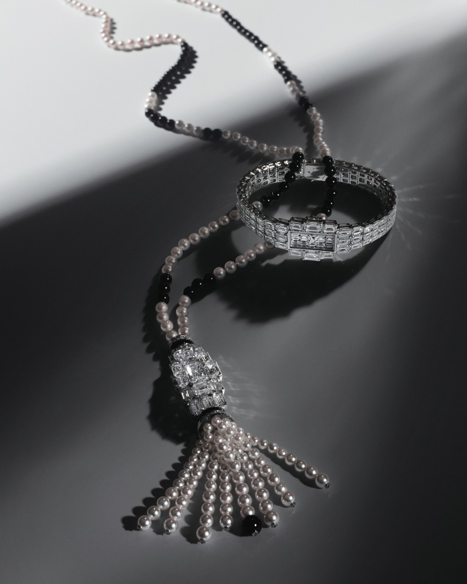 Handmade diamond necklace and bracelet