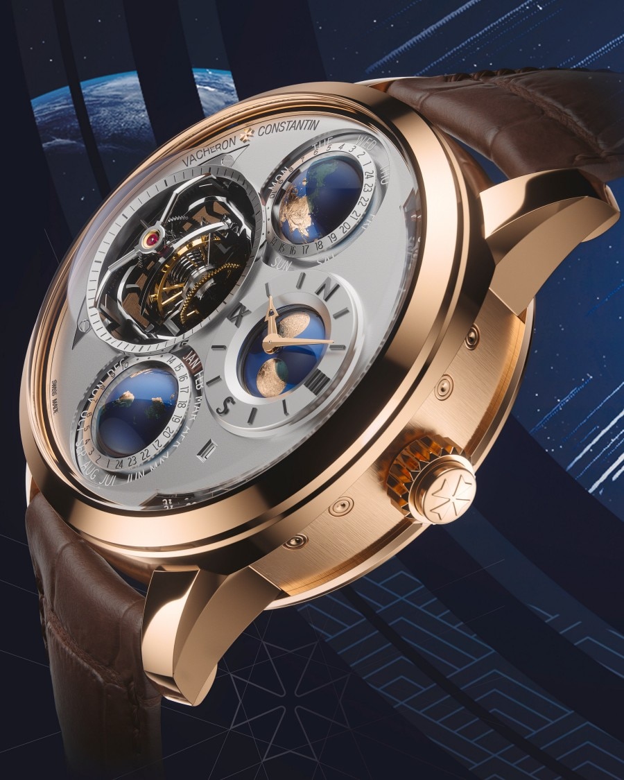 浑天仪式陀飞轮万年历天象仪腕表